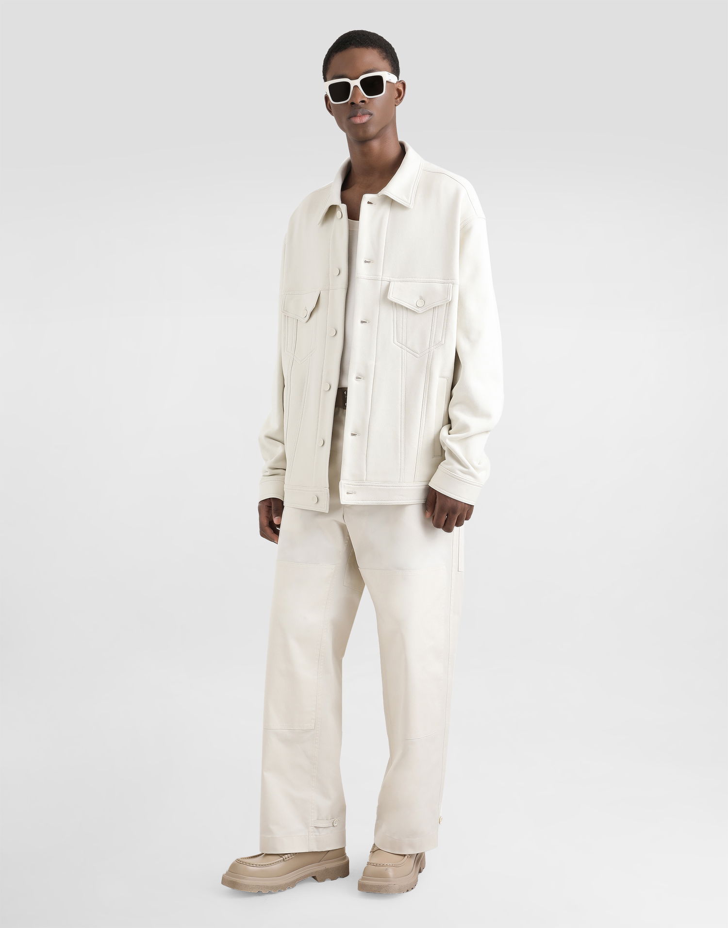 Cargo bukser Dolce & Gabbana Dolce & Gabbana Cotton Cargo Pants With Tag Hvid | GP0RSTFUFL3W0802, 1