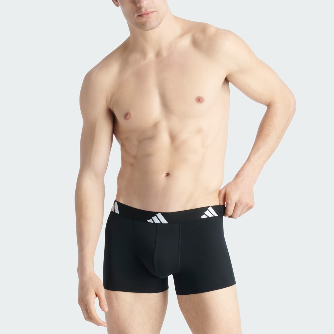 Boksere adidas Performance Active Flex Cotton Boxer Briefs, 3-Pack undefined | JK3944, 0
