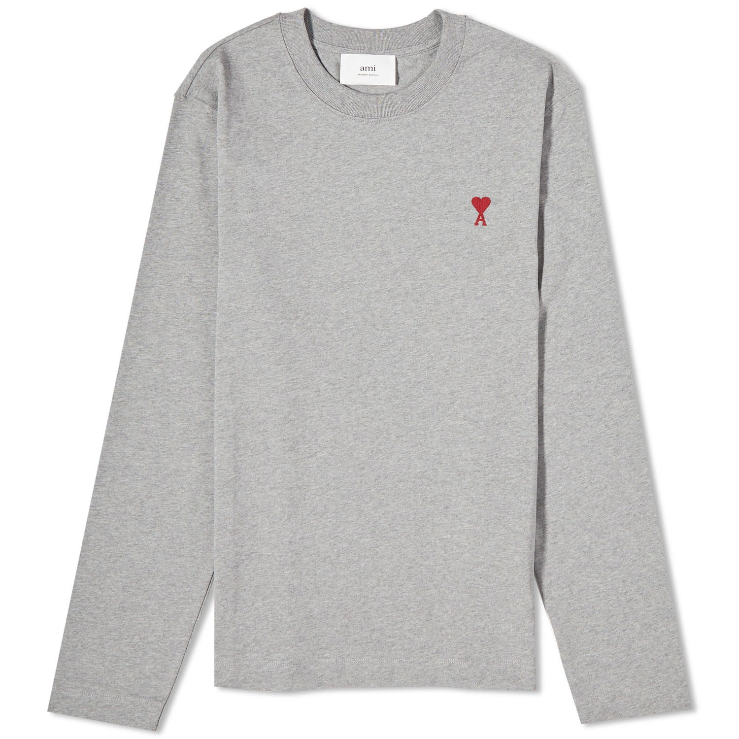 T-shirt AMI Small A Heart T-Shirt Grå | UTS205-726-055, 0
