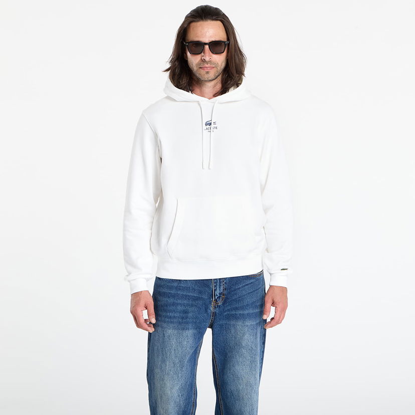 Sweatshirt Lacoste LACOSTE Men's Hoodie Hvid | SH2740 70V