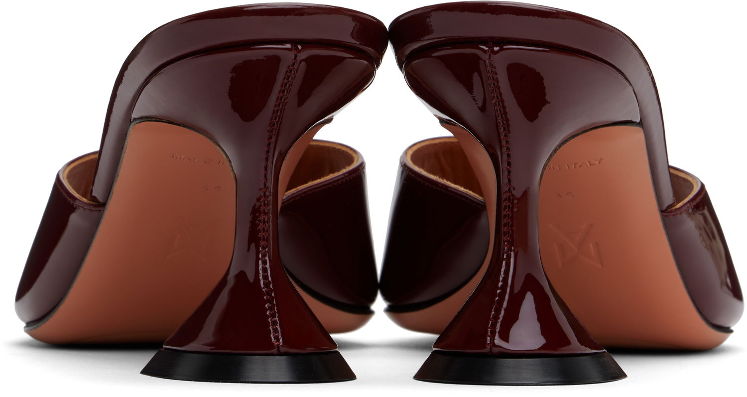 Tilbehør Amina Muaddi Amina Muaddi Lupita 70 Heeled Patent Leather Sandals Bourgogne | LUPITA SLIPPER 70 PATENT, 1