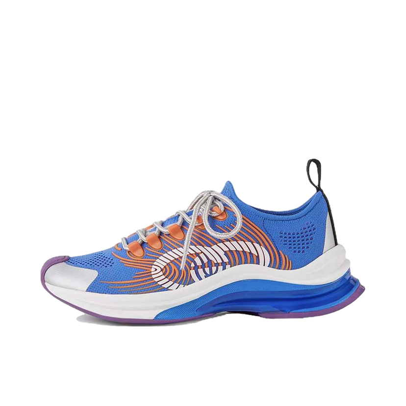 Sneakers og sko Gucci Monogram Sneakers Blue Orange W Blå | 680902 UFE10 8880
