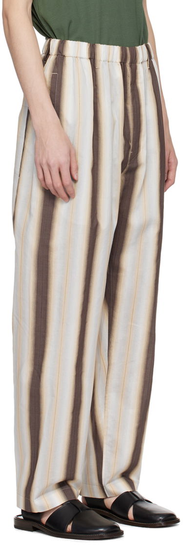Bukser LEMAIRE Lemaire Relaxed Striped Trousers Brun | PA1047 LF1259, 1