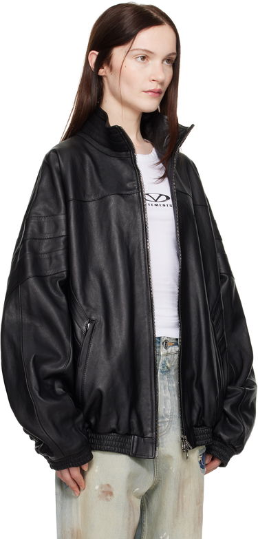 Bomberjakke VETEMENTS Vetements Tracksuit Leather Jacket Sort | UA66JA280B, 1
