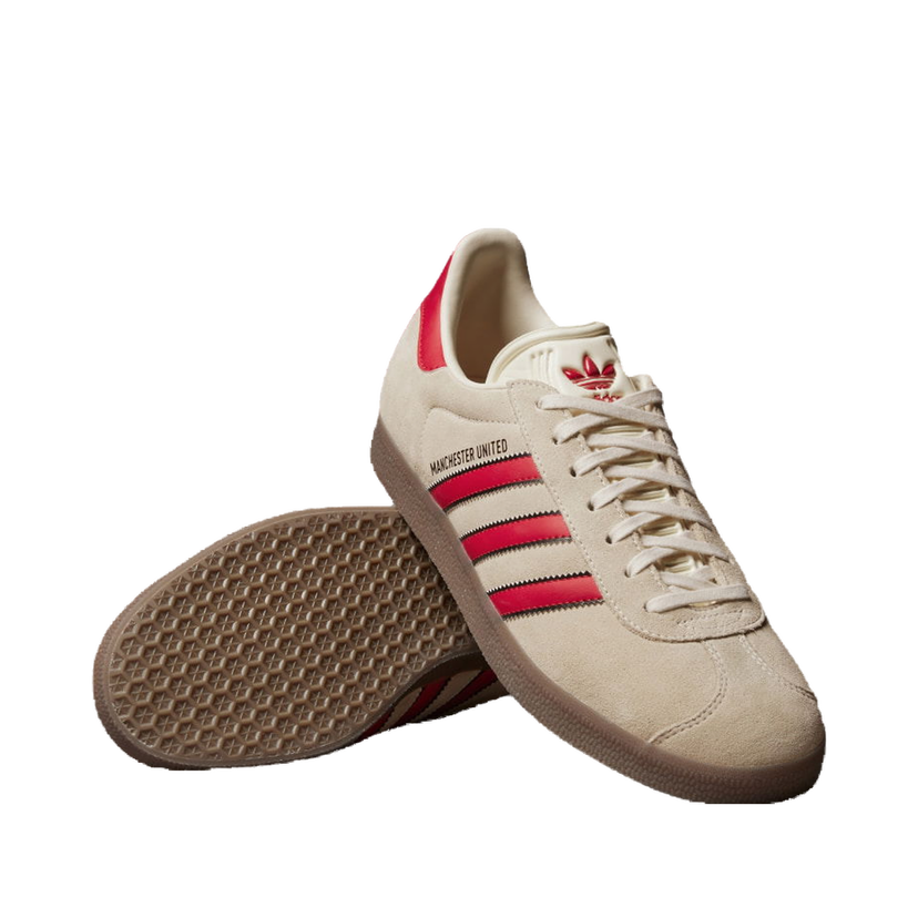Sneakers og sko adidas Originals Gazelle Manchester United Terrace Icons Beige | JS3040
