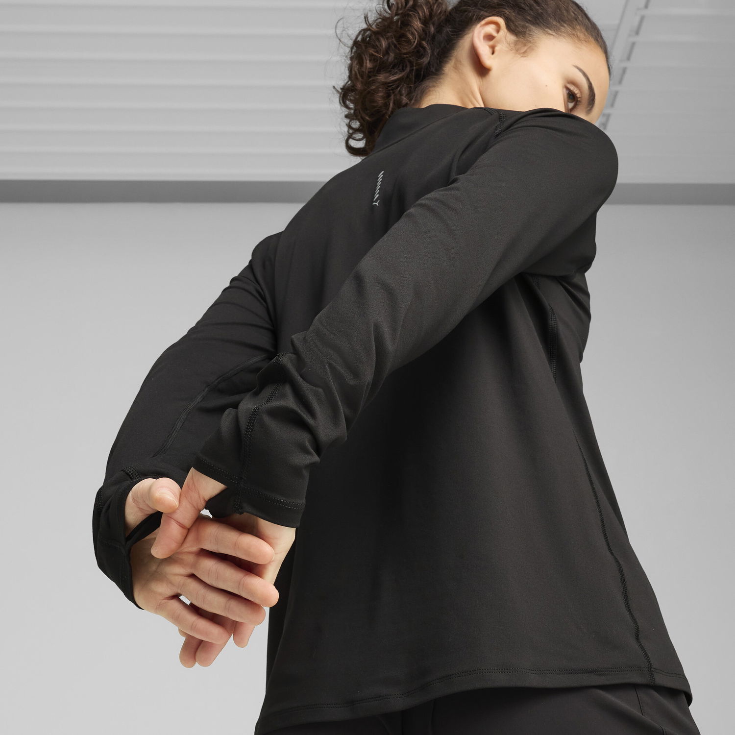 Sweatshirt Puma Run Velocity Cloudspun Quarter-Zip Top Sort | 526650_01, 1