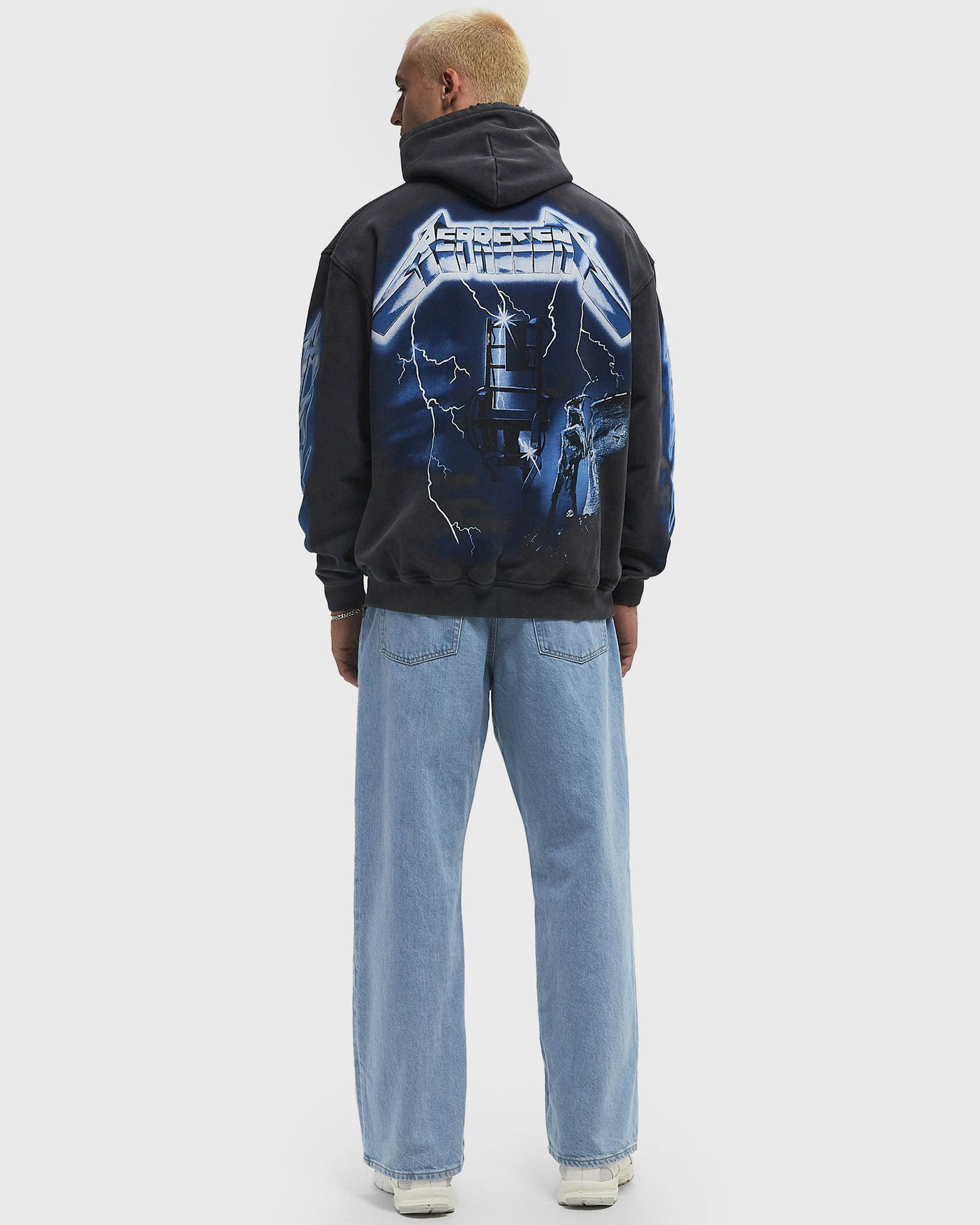 Sweatshirt Represent Clo Represent Metallica Ride The Lightning Hoodie XXL Sort | MLM4372-020, 1