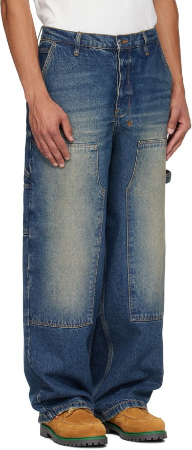 Jeans Ksubi Maxx Operator Rodeo Distressed Carpenter Loose Fit Jeans Blå | MFA25DJ034, 1