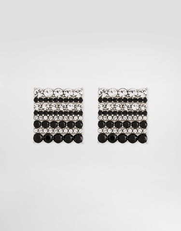 Smykker Dolce & Gabbana Dolce & Gabbana Crystal Striped Square Cufflinks Flerfarvet | WFR1I1W111187655, 2