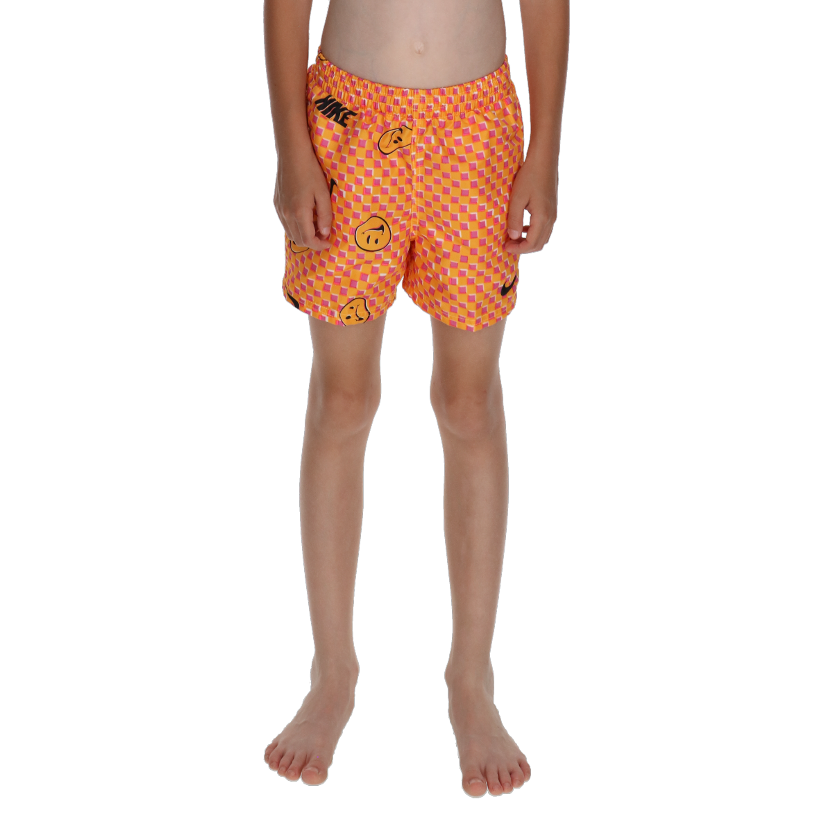 Badetøj Nike 4-inch Volley Swim Shorts with Smiley Checkerboard Pattern Flerfarvet | NESSD808-724, 0