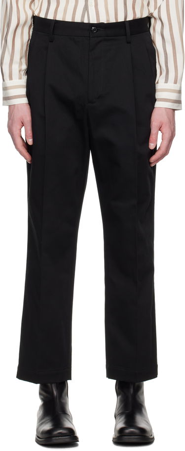 Bukser WACKO MARIA WACKO MARIA Double Pleated Chino Trousers Sort | 25SS-WMP-PT13, 0