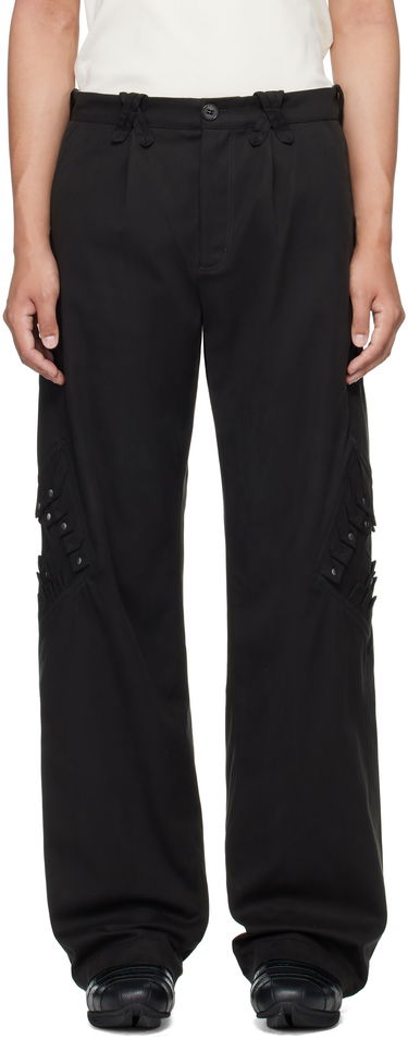 Cargo bukser KIKO KOSTADINOV Kiko Kostadinov Estike Cargo Trousers Sort | KKAW25T05-15, 0