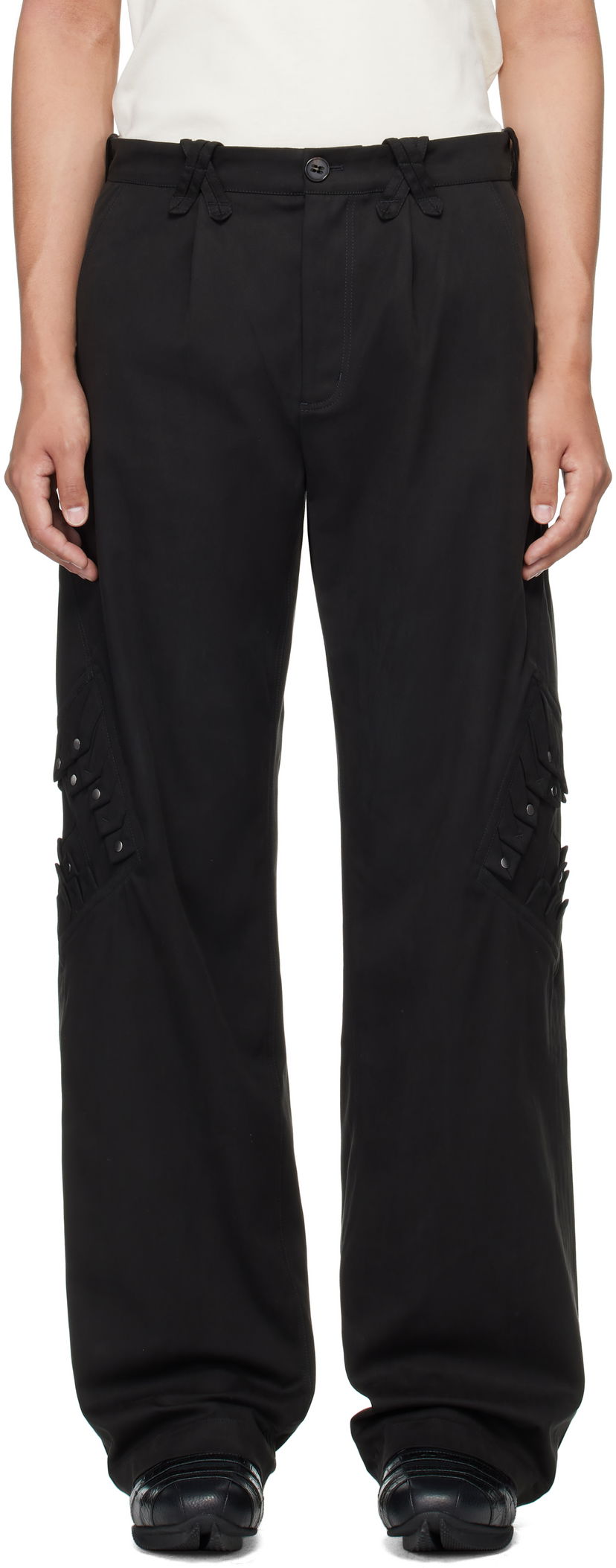 Cargo bukser KIKO KOSTADINOV Kiko Kostadinov Estike Cargo Trousers Sort | KKAW25T05-15