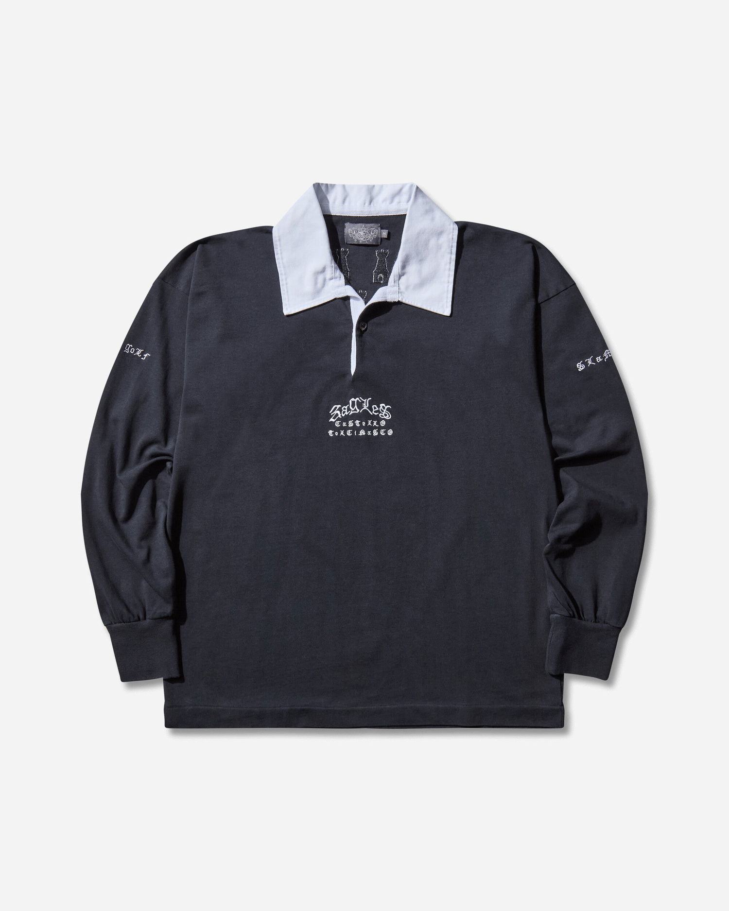 Polo skjorte Slam Jam 3AGLES Rugby Polo Sort | POSA2G001 NVY, 1