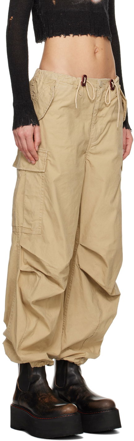 Cargo bukser R13 R13 Balloon Army Trousers Beige | R13WR241-R322B, 1