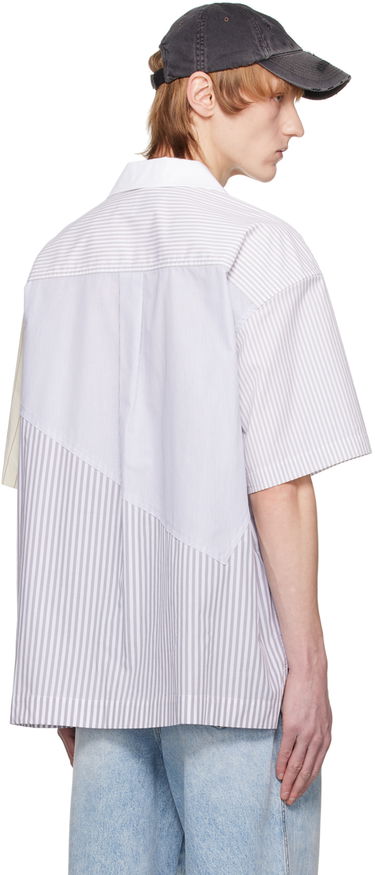 Skjorte Feng Chen Wang Feng Chen Wang Multi Stripe Short Sleeve Shirt Flerfarvet | FMS15SR15, 2