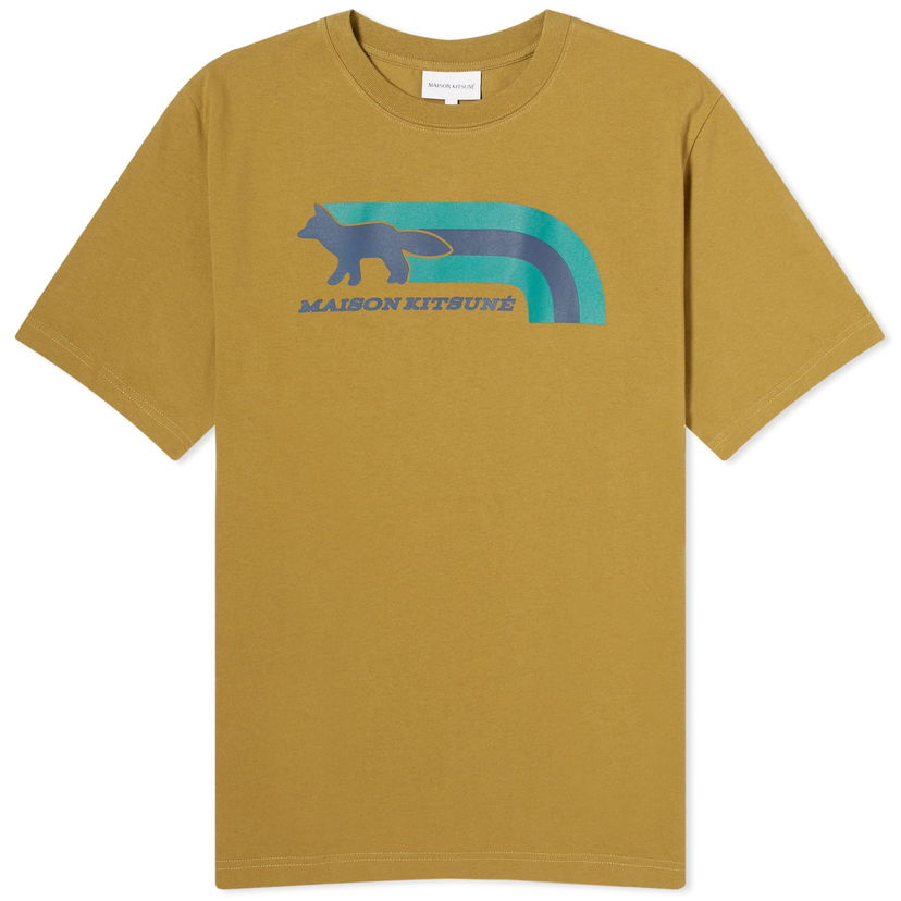 T-shirt MAISON KITSUNÉ Maison Kitsuné Flash Fox Comfort T-Shirt Grøn | MM00113KJ0118-P358
