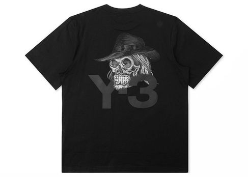 Tilbehør adidas Originals adidas Y-3 Yohji Skull Short Sleeve Tee Black Sort | EH5756, 0