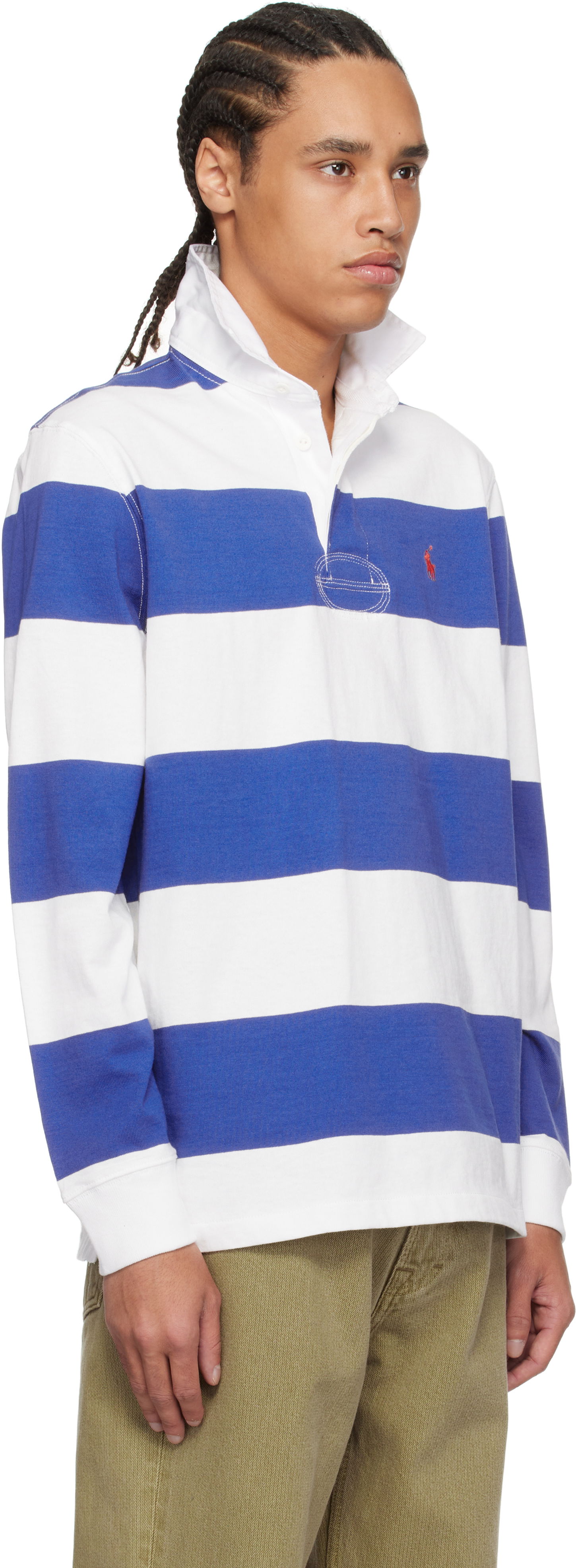 Polo skjorte Polo by Ralph Lauren Ralph Lauren 'The Iconic Rugby' Shirt Blå | 710900566019, 1