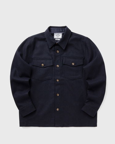 Skjorte Portuguese Flannel Wool Field Overshirt Mørkeblå | AW25.082.NAVY, 0