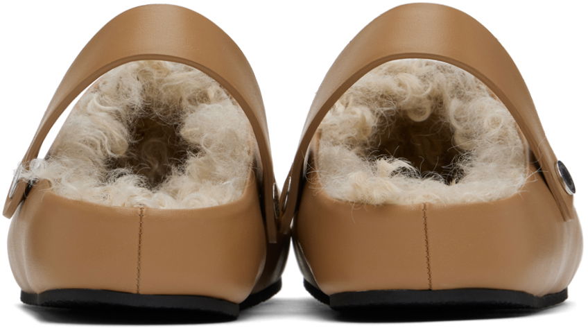Sneakers og sko Stella McCartney Elyse Shearling Clogs Beige | 810443AP00P0, 1