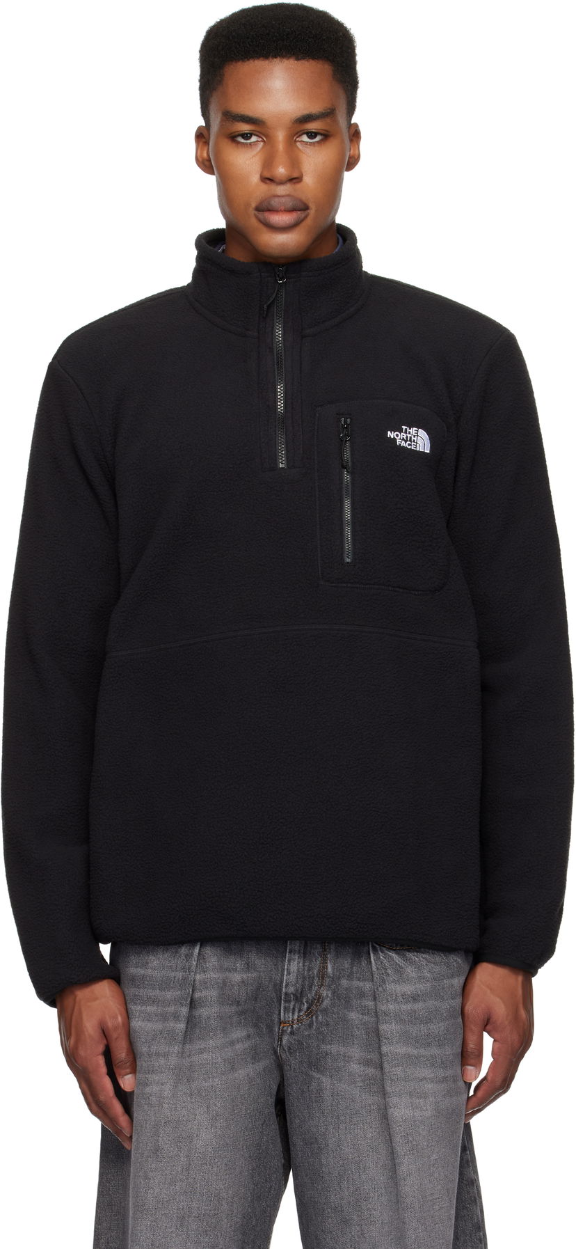 Sweatshirt The North Face Quarter-Zip Fleece Jacket Sort | NF0A883S