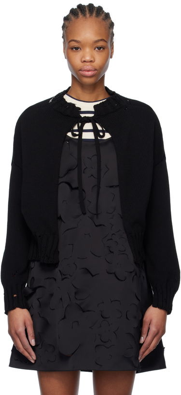 Sweater Marni Marni Worn Ribs Shrug Sweater Sort | GCMD0579A0 UFC652, 0