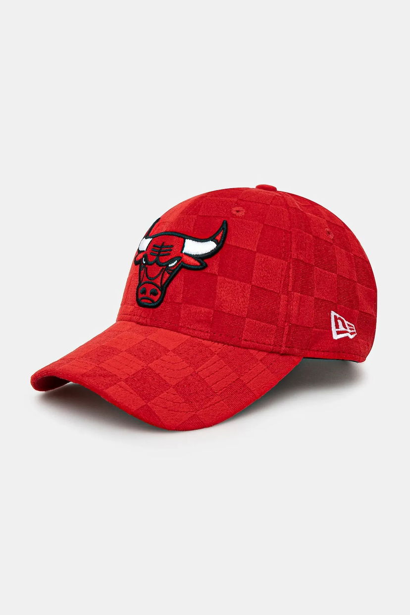 Kasket New Era Chicago Bulls Tonal Check 940 Velour Baseball Cap Rød | 60595441