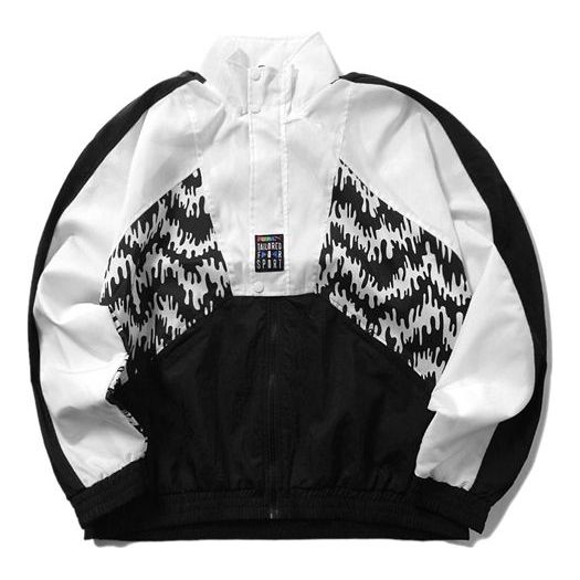 Vindjakke Puma TFS OG AOP Retro Sports Track Jacket Hvid | 597042-01
