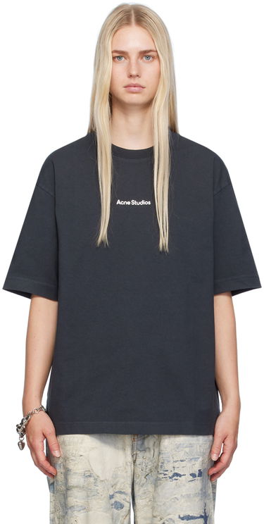 T-shirt Acne Studios Black Printed T-Shirt Sort | CL0274-, 0