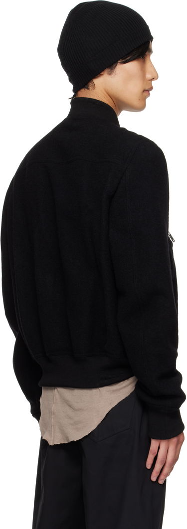 Bomberjakke Rick Owens Rick Owens Bauhaus Flight Jacket Sort | RU02E1749 WBD, 2