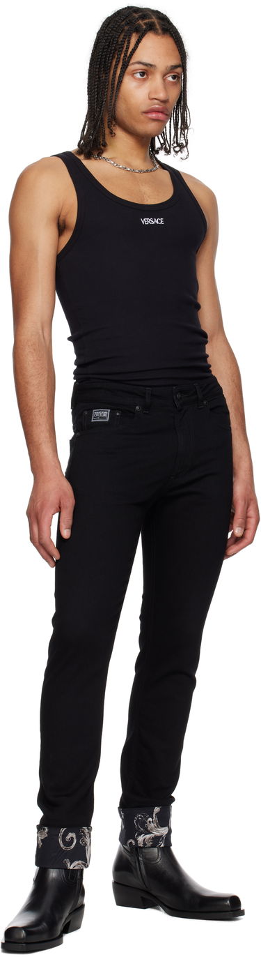 Jeans Versace Versace Jeans Couture Contrast Cuff Jeans Sort | E78GAB5DC_EDW040L54, 3