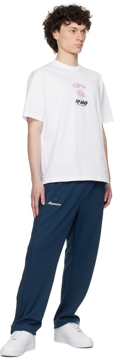 T-shirt AAPE by A Bathing Ape AAPE by A Bathing Ape AAPEUNVS Moonface Logo T-Shirt Hvid | AAPTEM1646XXNWHX, 3