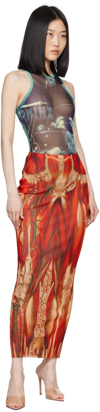 Krop Jean Paul Gaultier Gaultier 'The Pigalle' Printed Bodysuit Blå | 24/30-F-BD044-T552-59560100, 4