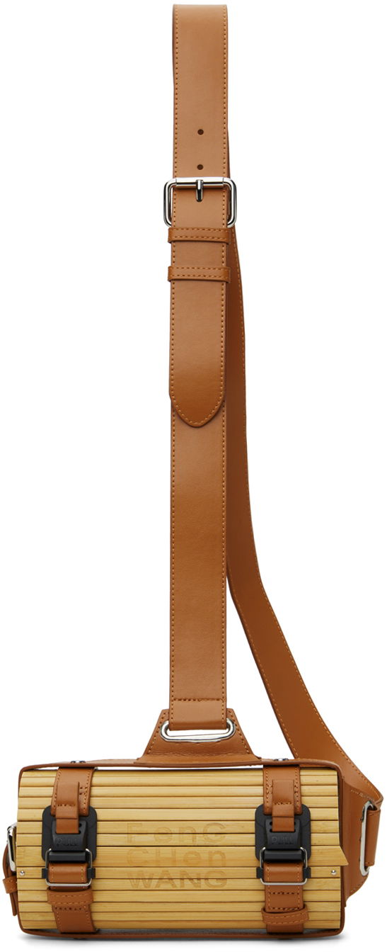Taljetaske Feng Chen Wang Feng Chen Wang Small Bamboo Strap Bag Brun | FUF18AC17