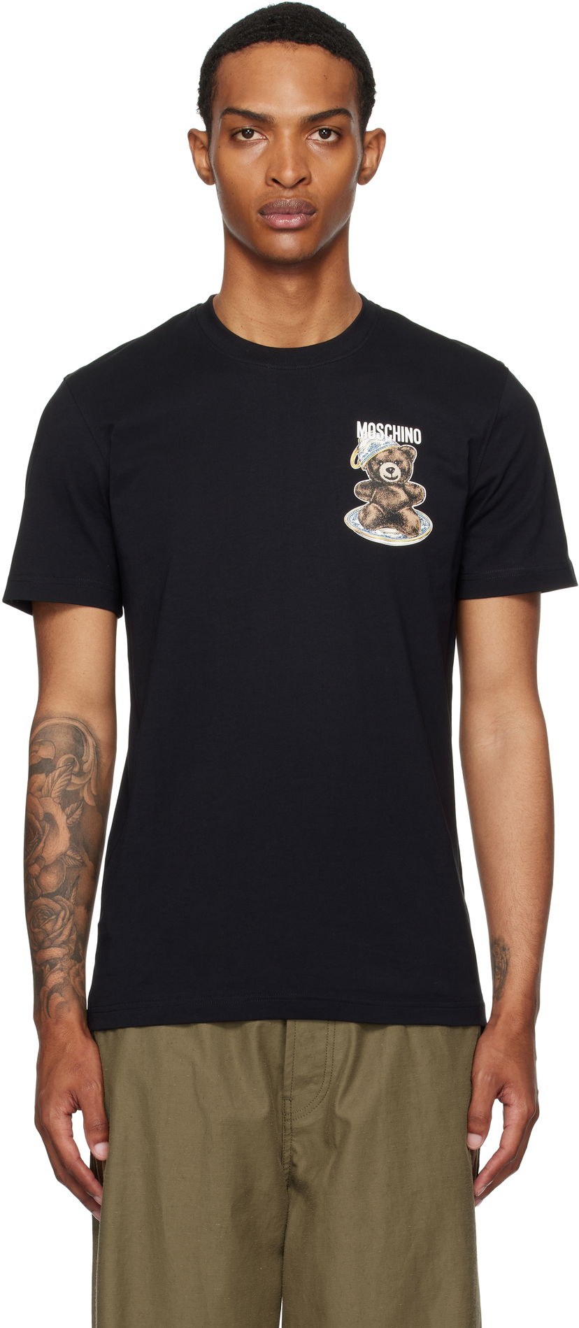 T-shirt Moschino Moschino Teddy Bear Graphic T-Shirt Sort | 252ZZ072152411555