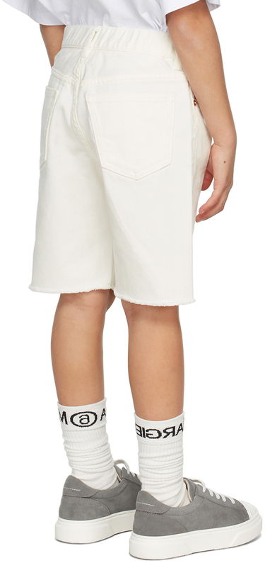 Shorts Maison Margiela MM6 Maison Margiela Kids Logo Denim Shorts Grå | M60099-MM046, 3