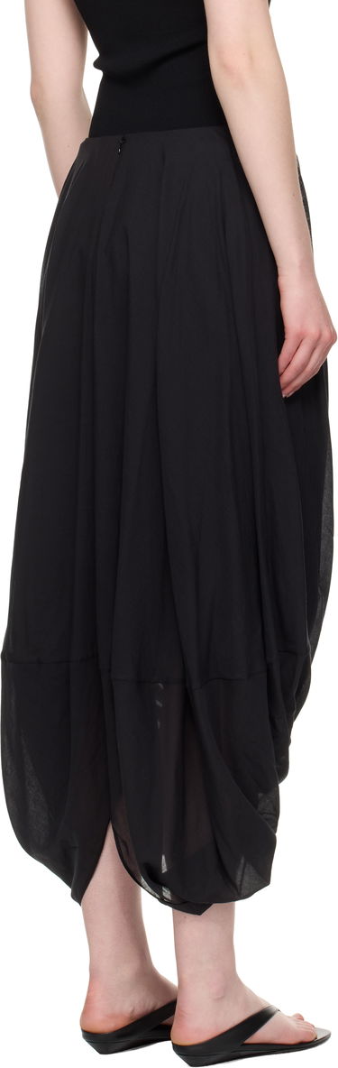 Nederdel TOTEME TOTEME Cocoon Maxi Skirt Sort | 253-WRB0306-FB0430, 2