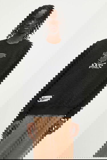 Sweatshirt AAPE by A Bathing Ape AAPE Main Crew Neck Sweatshirt Sort | AAPSWMB385XXN, 0
