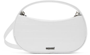 Håndtaske Coperni Coperni Small Sound Swipe Croco Bag Hvid | COPBA72BIS838B, 0