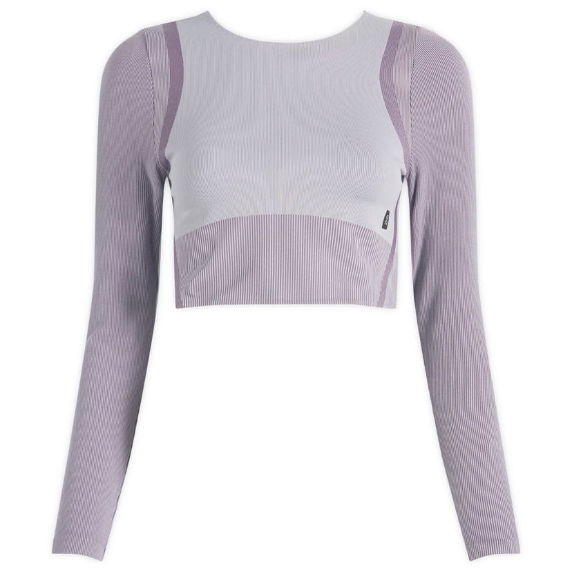 Crop top On Running Studio Knit Long Sleeve Crop Top Lilla | 1WF10263857