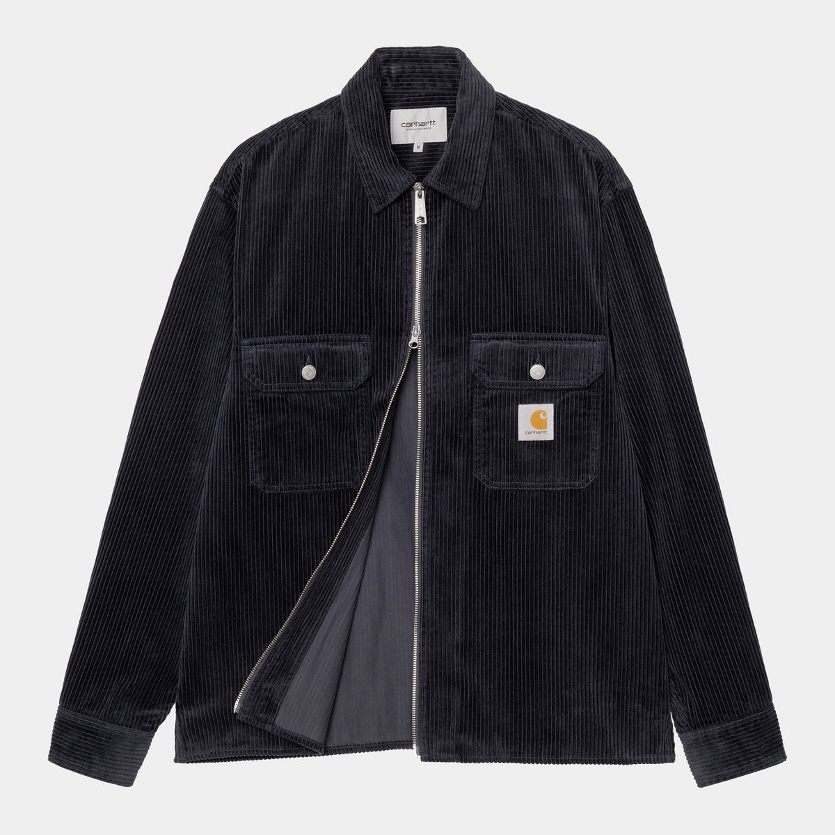 Jakke Carhartt WIP Carhartt WIP Reynold Corduroy Shirt Jacket Mørkeblå | I036049_9, 1