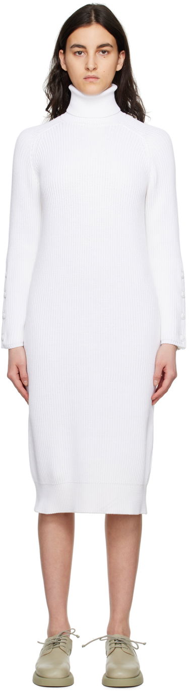 Kjole Max Mara Turtleneck Midi Dress Hvid | 2313210131600 13210131, 0