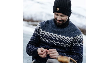 Beanie FJÄLLRÄVEN Byron Ribbed Knit Beanie Sort | F77388-550, 4