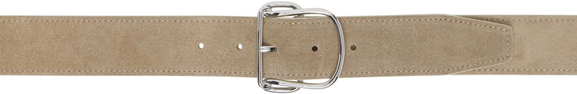 Bælter TOTEME TOTEME Swirl Suede Belt Beige | 252-WAM0046-LE0027