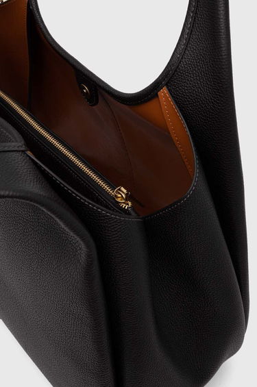 Håndtaske Coach Coach Leather Shoulder Bag Sort | CM544, 4
