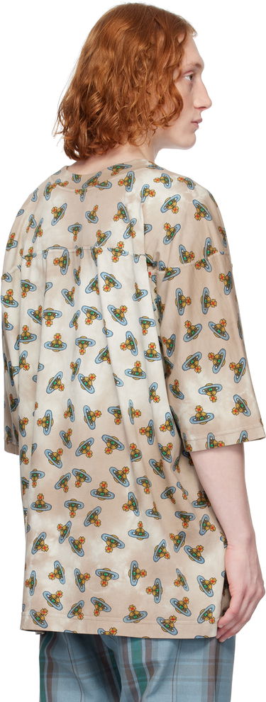 T-shirt Vivienne Westwood Vivienne Westwood Overdye Orb Print T-Shirt Beige | 3G01002D-J008V-, 2