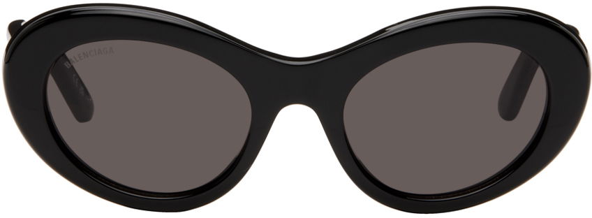 Solbriller Balenciaga Oval Sunglasses Sort | BB0294S-001, 0
