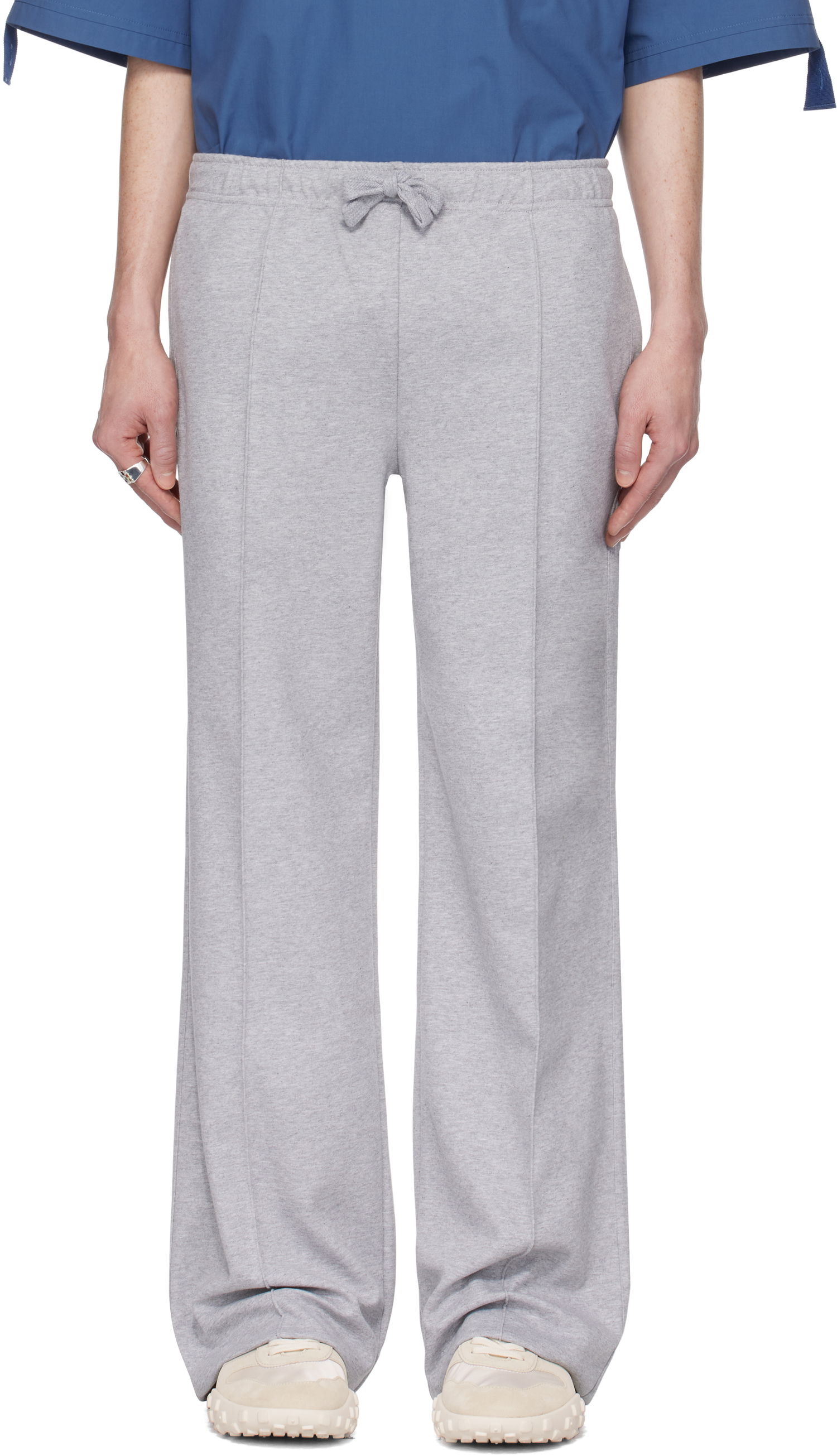 Joggingbukser JW Anderson JW Anderson Pintuck Sweatpants Grå | JR0051-PG1742, 0