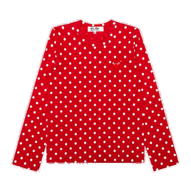 T-shirt Comme des Garçons PLAY Polka Dot T-Shirt Rød | az t165 051 3, 0